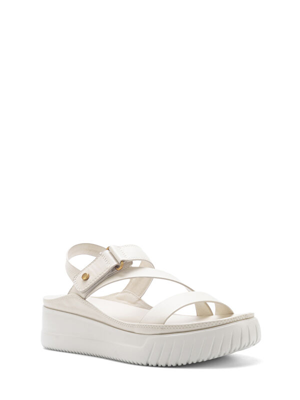 325571.Z 5FX Bej Kadın Dolgu Topuk Sandalet - Görsel 3