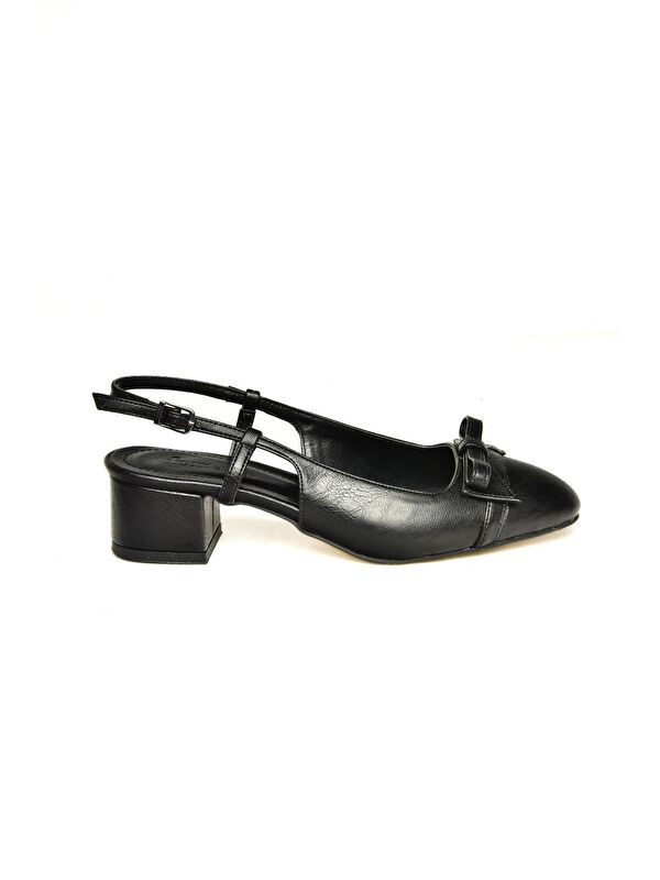 Fox Shoes U4047036 Siyah Kadın Topuklu Ayakkabı