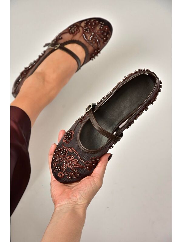 Fox Shoes Bordo Fox Shoes Babet Kadın Y726330115