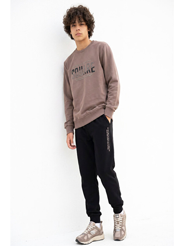 Modanino Erkek Çocuk Eşofman Takımı -2 İplik (Sweatshirt+Pantolon) 6-16 Yaş 12771SMP