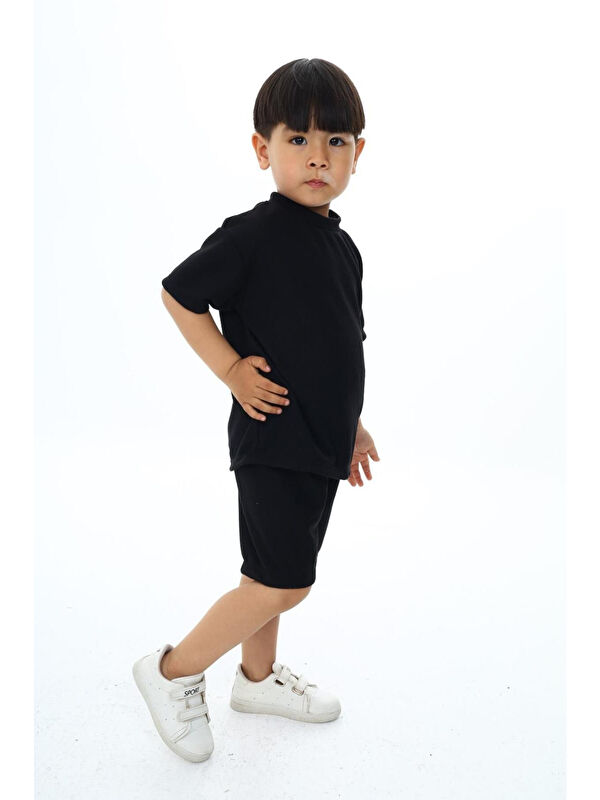 My Kids Wear Bisiklet Yaka Şortlu Erkek Çocuk Şortlu Takım