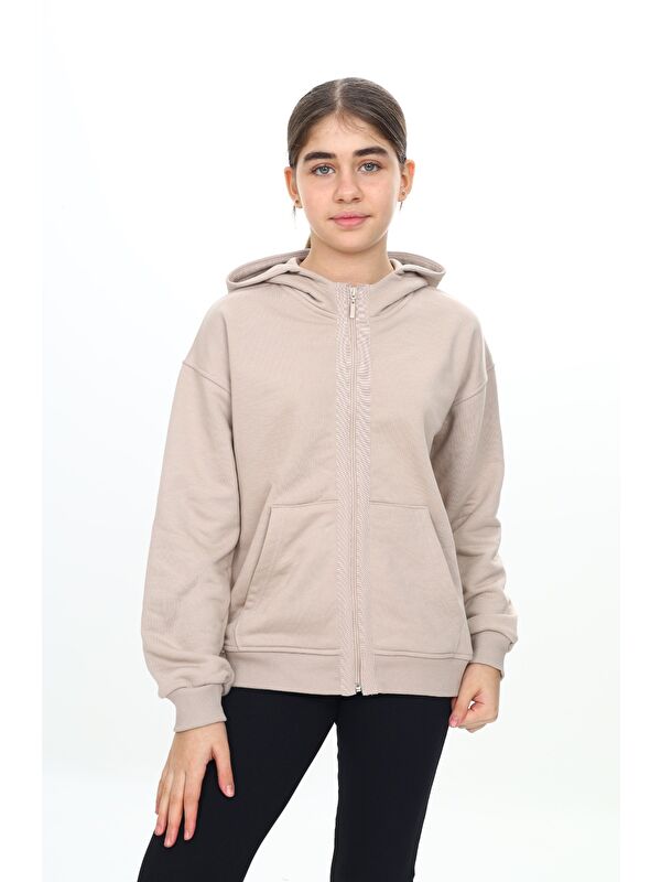 Toontoykids Kız Çocuk Kapüşonlu Hırka