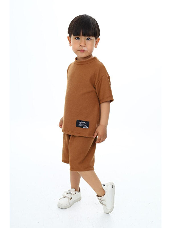 My Kids Wear Bisiklet Yaka Şortlu Erkek Çocuk Şortlu Takım