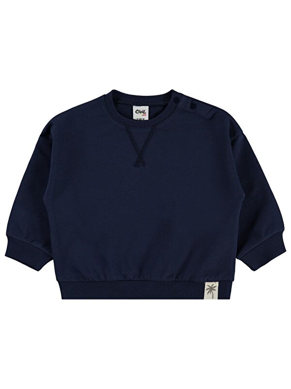 Civil Baby Basic 6-18 Ay Sweatshirt - Lacivert 9-12 Ay
