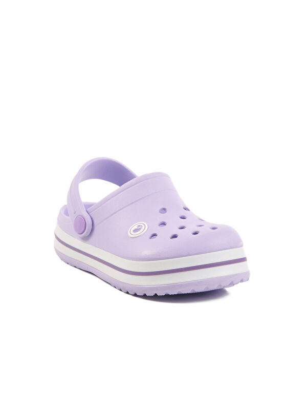 Lila Eva Hafif Kız Çocuk Sabo Terlik 214 F - Görsel 4