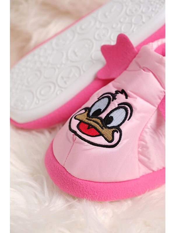 Karakter Nakışlı Kaydırmaz Taban Termal Isı Kreş Ev Okul Ayakkabısı Bebek Çocuk Panduf Ev Botu - Görsel 5