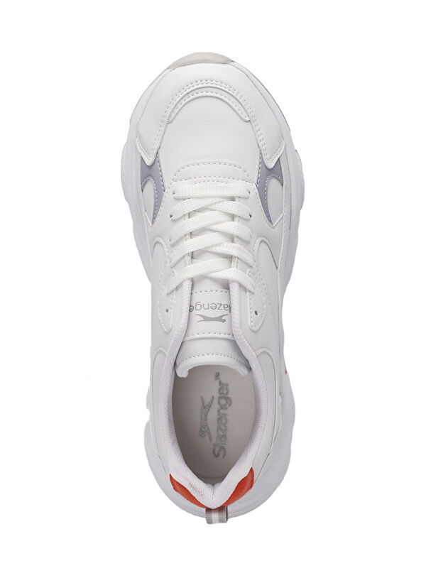 ZUSA Kadın Sneaker Ayakkabı Beyaz / Turuncu - Görsel 6