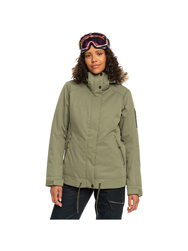 Roxy Kadın Snowboard Ceketi Meade Yeşil