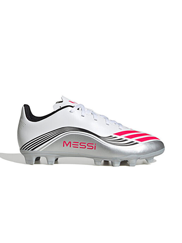 Adidas F50 Messi Club Fg/Mg J Çocuk Çoklu Çim Zemin Kramponu JP7457 Beyaz