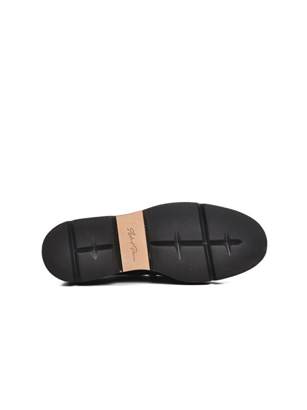 Lacivert Geniş Kalıp Deri Erkek Klasik Ayakkabı Premium 7708 - Görsel 6