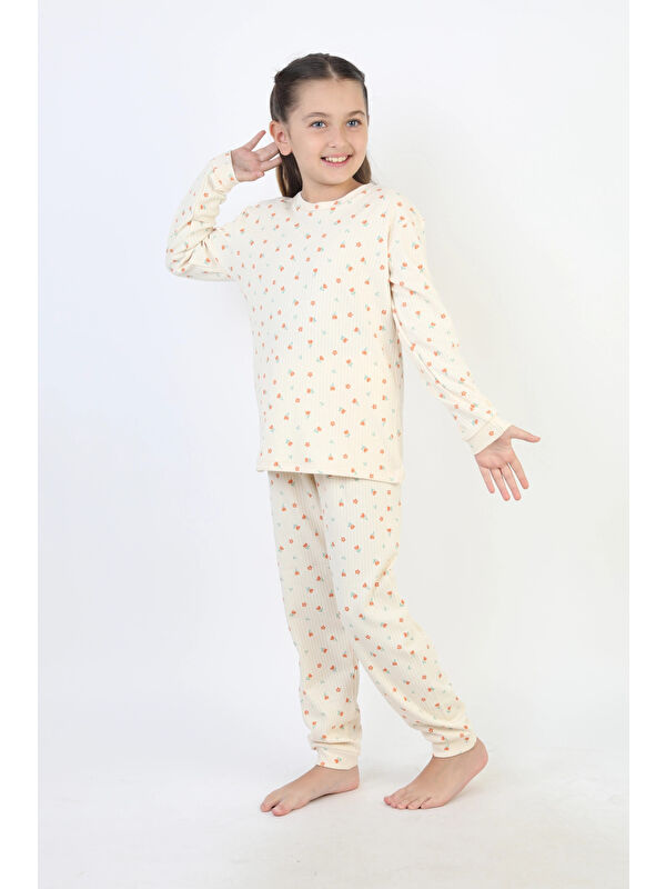 Myhanne Desenli Kız Çocuk Pijama Takımı 51240