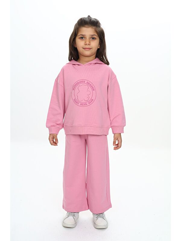 Toontoykids Kız Çocuk Baskılı Eşofman Takım