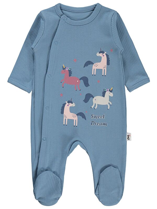 Civil Baby Baskılı 1-9 AY Tulum - Mavi