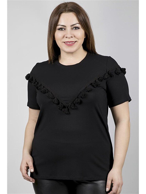 Mylinemoda Bedeni Püsküllü Tişört