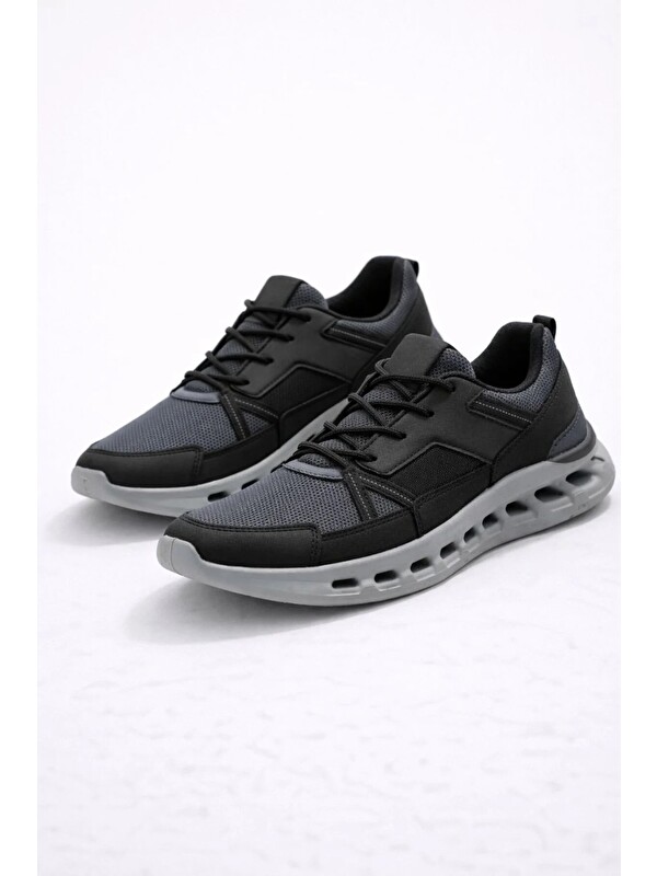 Slipcat Erkek Beyaz Street Style Sneaker Hafif Esnek Taban Günlük Kullanım Spor Yürüyüş Ayakkabısı