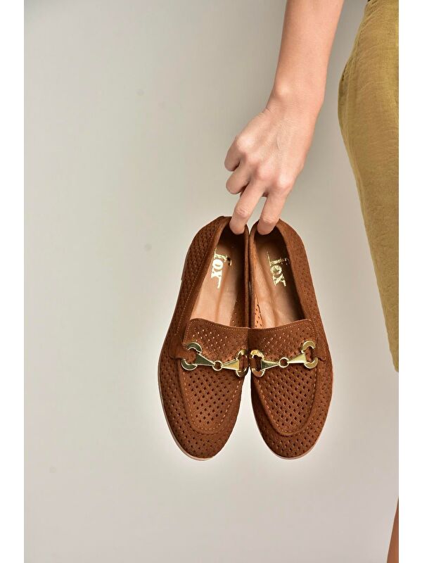 Fox Shoes Kahverengi Fox Shoes Babet Kadın Y291262402