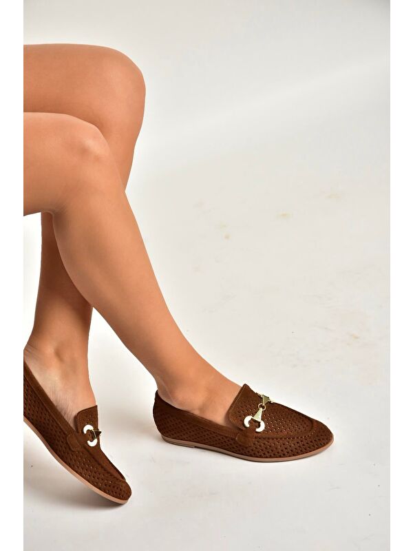 Fox Shoes Kahverengi Fox Shoes Babet Kadın Y291262402