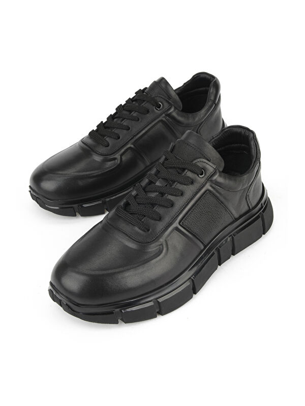 Erkek Hakiki Deri Ayakkabı 1531025Z2510 Siyah - Görsel 6