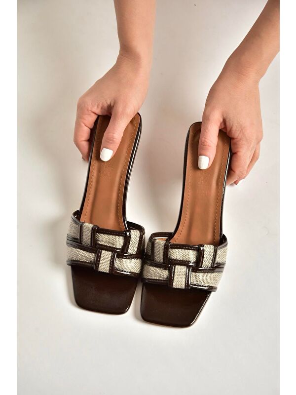 Fox Shoes Kahverengi Kadın Terlik Y820500209