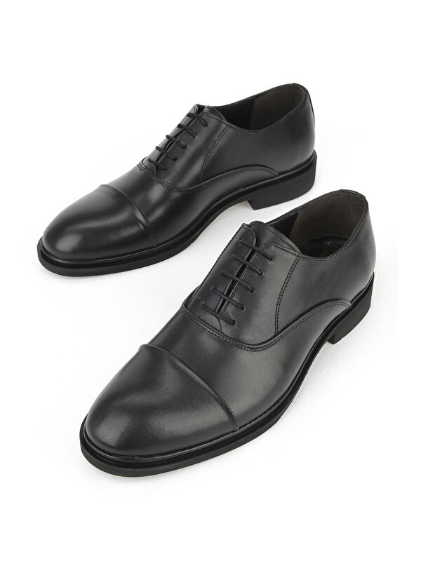 Erkek Hakiki Deri Klasik Ayakkabı 1531056Z4614 Siyah - Görsel 6