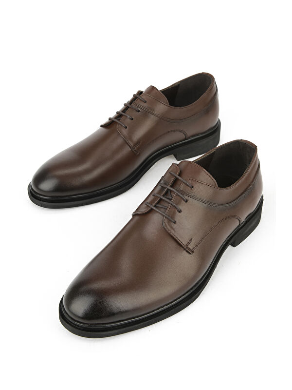 Erkek Hakiki Deri Klasik Ayakkabı 1531056Z4615 Kahve - Görsel 6