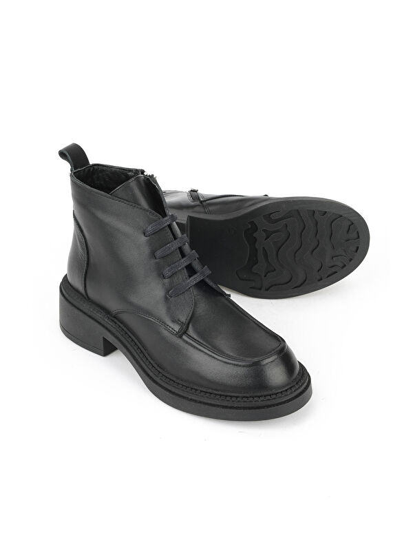 Kadın Hakiki Deri Bot 1531022Z7646 Siyah - Görsel 5