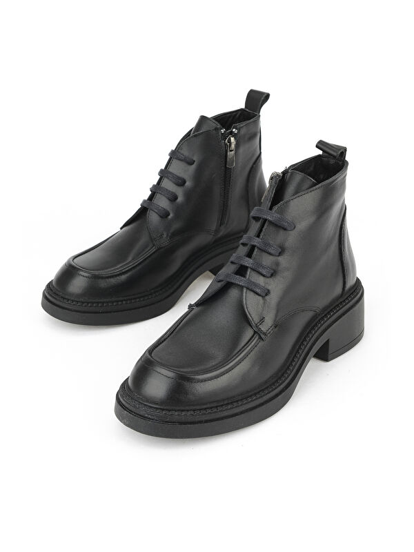 Kadın Hakiki Deri Bot 1531022Z7646 Siyah - Görsel 6