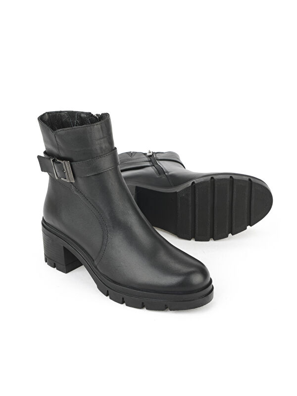 Kadın Hakiki Deri Bot 1531022Z7694 Siyah - Görsel 5