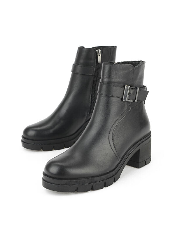 Kadın Hakiki Deri Bot 1531022Z7694 Siyah - Görsel 6