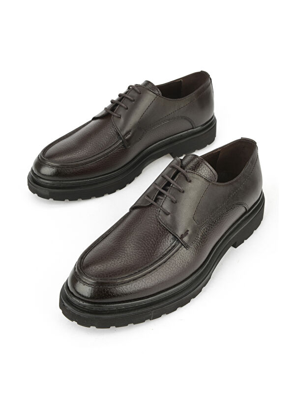 Erkek Hakiki Deri Klasik Ayakkabı 1531056Z4617 Kahve - Görsel 6