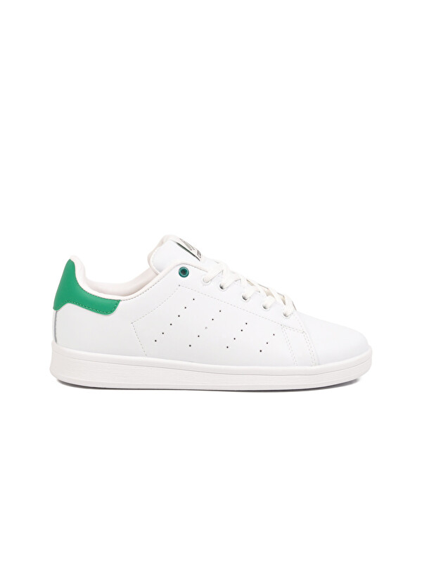 Ayakmod Unisex Beyaz-Yeşil Günlük Sneaker Spor Ayakkabı Rahat Casual Model Ursula G