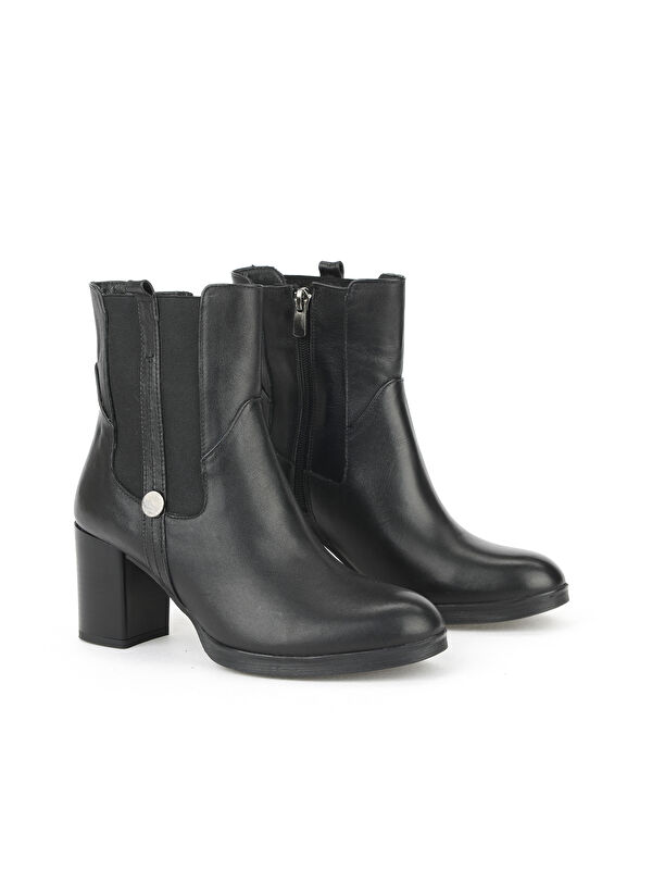 Kadın Hakiki Deri Bot 1531022Z7546 Siyah - Görsel 3