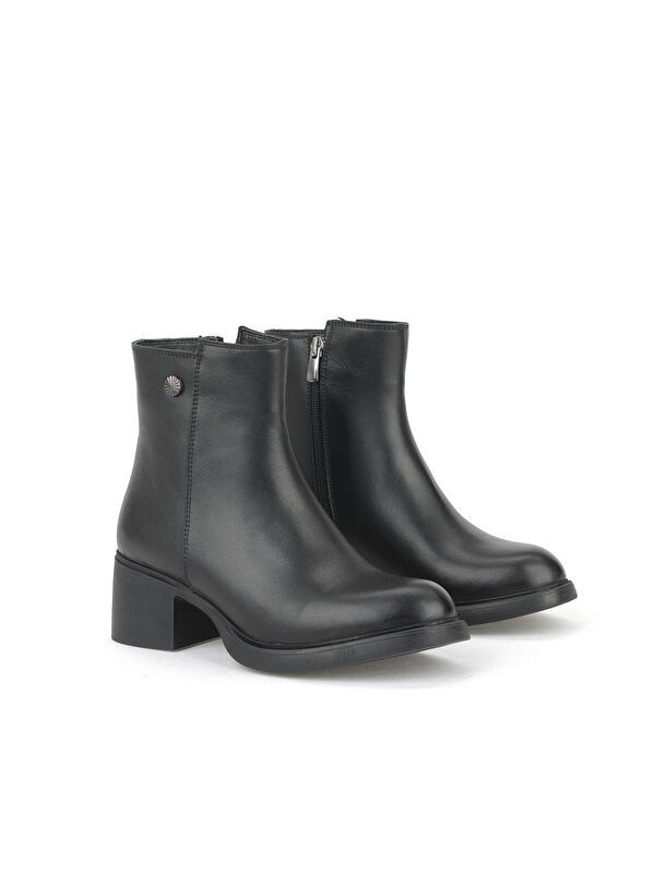 Kadın Hakiki Deri Bot 153359Z621 Siyah - Görsel 3