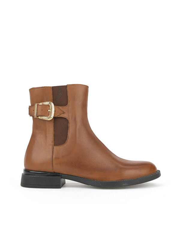 Kadın Hakiki Deri Bot 1531022Z7614 Taba - Görsel 2