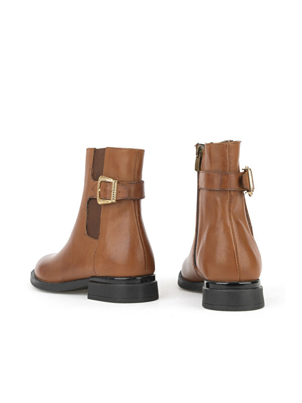 Kadın Hakiki Deri Bot 1531022Z7614 Taba - Görsel 4