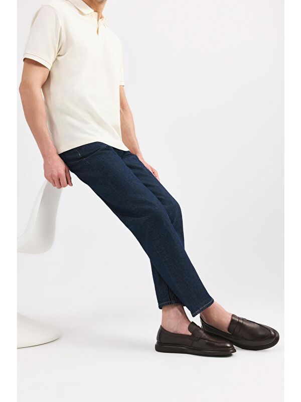 Erkek Deri Kahverengi Hafif Tabanlı Klasik Loafer - Görsel 2