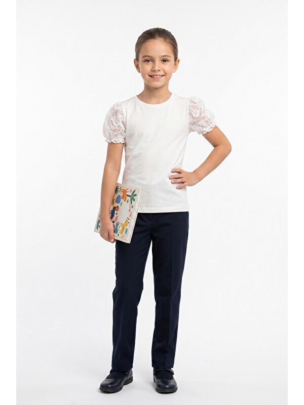 Toontoykids Kız Çocuk Kısa Kollu Basic Tişört 25066
