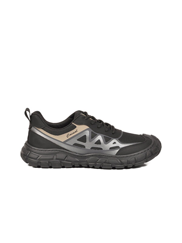 Voyager Siyah Erkek Trekking Outdoor Stil Nefes Alabilen Günlük Spor Ayakkabı E097 M