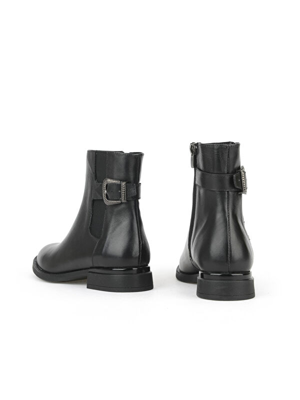 Kadın Hakiki Deri Bot 1531022Z7614 Siyah - Görsel 4