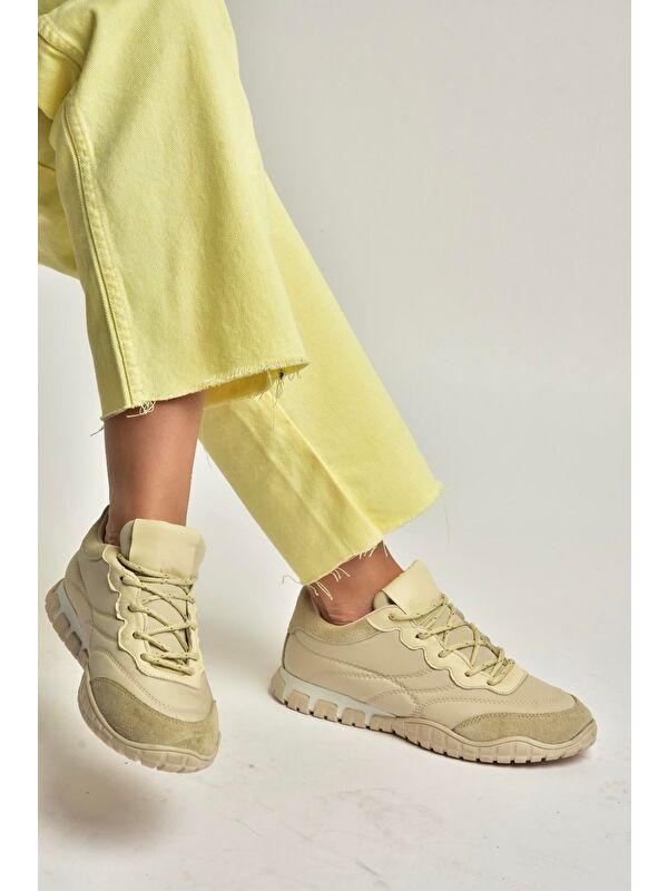 Fox Shoes Bej Kadın Sneakers Y312515704