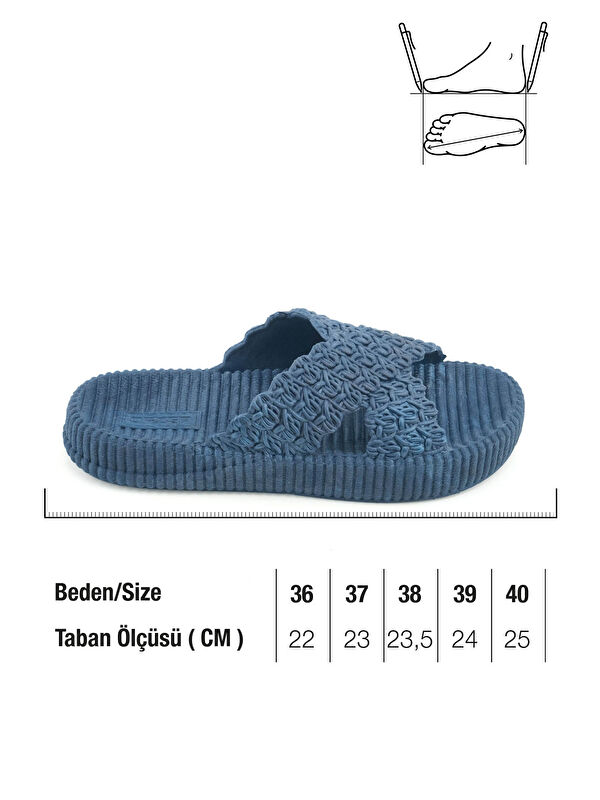 Kadın Yazlık Ev Banyo Islak Zemine Uygun Terlik - Görsel 3