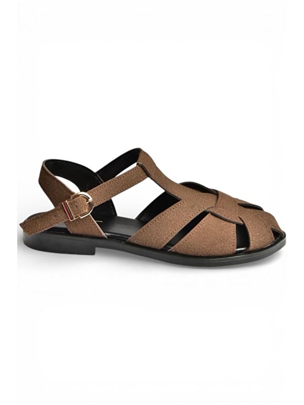 Fox Shoes Bej Fox Shoes Sandalet Kadın Y250303002