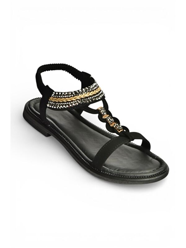 Fox Shoes Siyah Kadın Sandalet Y274601309