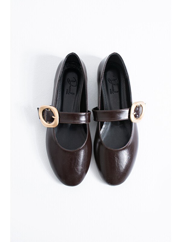 DUXAL SHOES Libby Tokalı Babet Günlük Konforlu İç Tabanlı  Kadın Ayakkabı
