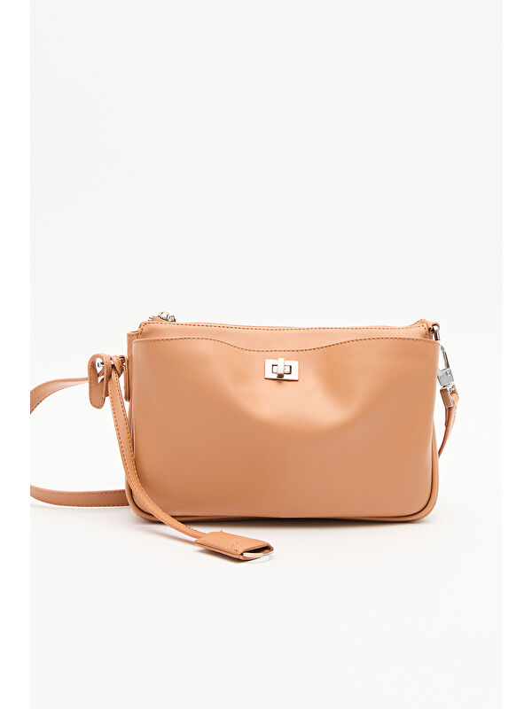 Manuka Arte Mini Baget Çanta Camel