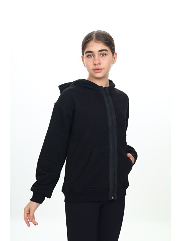 Toontoykids Kız Çocuk Kapüşonlu Hırka