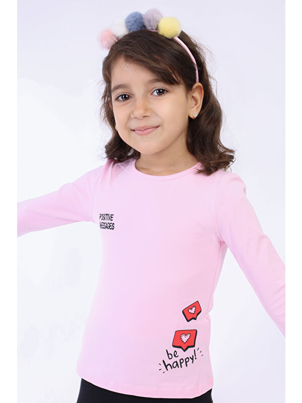 Toontoykids Kız Çocuk Baskılı Tişört