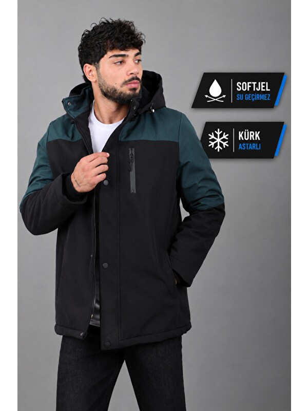 Stilkombin Parçalı Outdoor Softshell Kışlık Mont PLDP 3038_50513