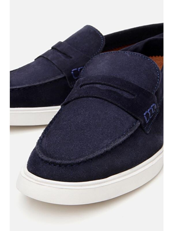 Erkek Süet Deri Siyah Hafif Tabanlı Günlük Loafer - Görsel 4