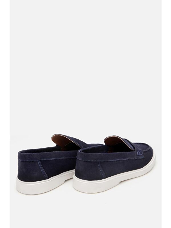 Erkek Süet Deri Siyah Hafif Tabanlı Günlük Loafer - Görsel 6